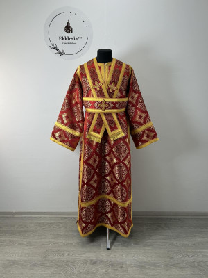 Sticharion for orthodox subdeacon - Liturgical brocade stichar - Altar boy robe