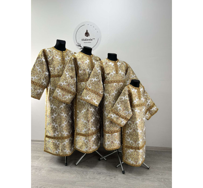 Orhtodox stikharion - Altar boy reader robe - Stichar in brocade for church use