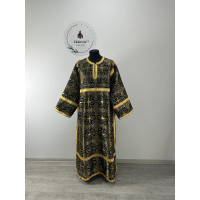 Black Orthodox sticharion for Lent - Church stikhar - Altar Server Reader Robe