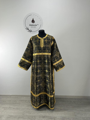 Black Orthodox sticharion for Lent - Church stikhar - Altar Server Reader Robe