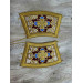 Gold stole and cuffs - Priest's communion set in brocade - Orthodox epitrachil