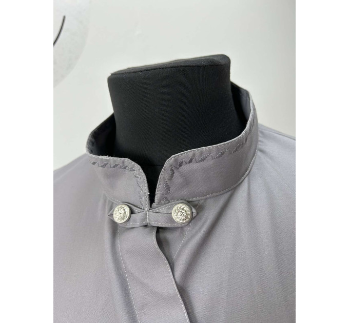 Orthodox cassock in gray summer cotton - Thin inner cassock - Classic cassock