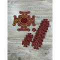 Set of 16 embroidered crosses for vestment - Patch crosses appliques set