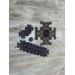 Set of 16 embroidered crosses for vestment - Patch crosses appliques set