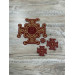 Set of 16 embroidered crosses for vestment - Patch crosses appliques set