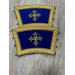 Embroidered orar on velvet - Double orar for deacon - Greek style orar