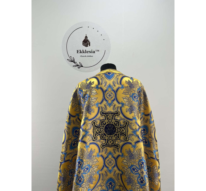 Greek style priest vestment- Gold phelon - Orthodox liturgical vestments set