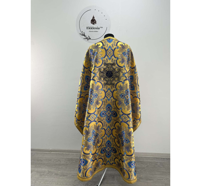 Greek style priest vestment- Gold phelon - Orthodox liturgical vestments set