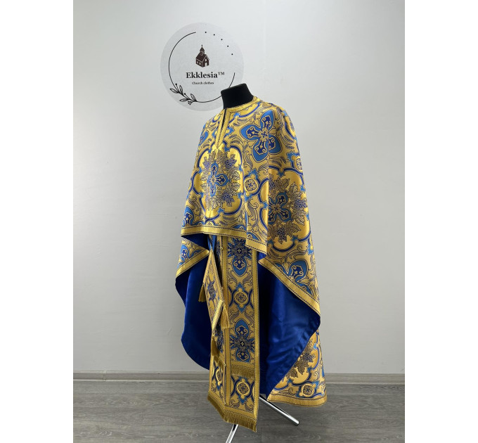 Greek style priest vestment- Gold phelon - Orthodox liturgical vestments set