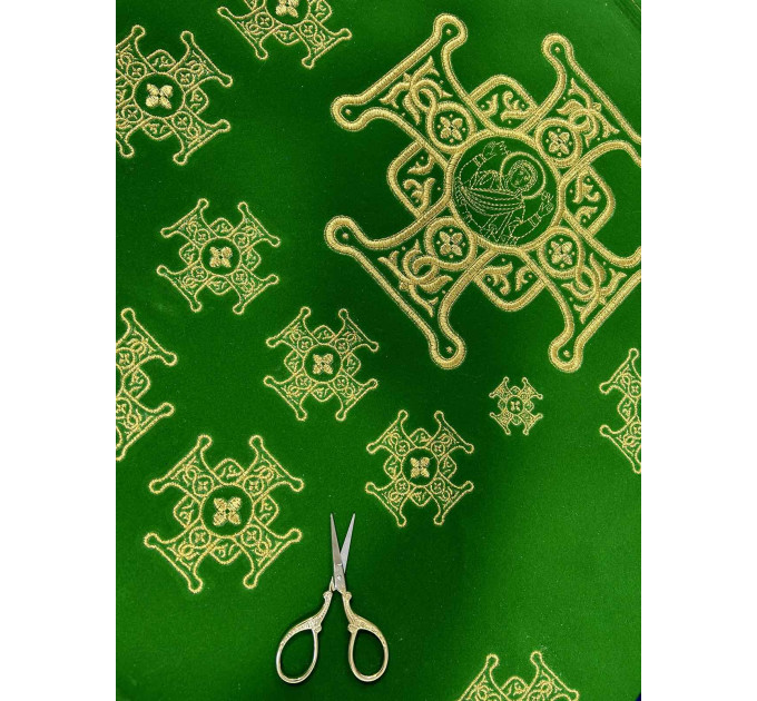 Set of 16 embroidered crosses for vestment - Patch crosses appliques set