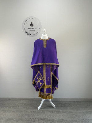 Embroidered priest vestment - Phelon in Greek-style - Liturgical vestmets set