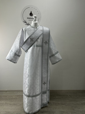 Brocade vestment for protodeacon - Stichar and orar - Sticharion, orarion, cuffs