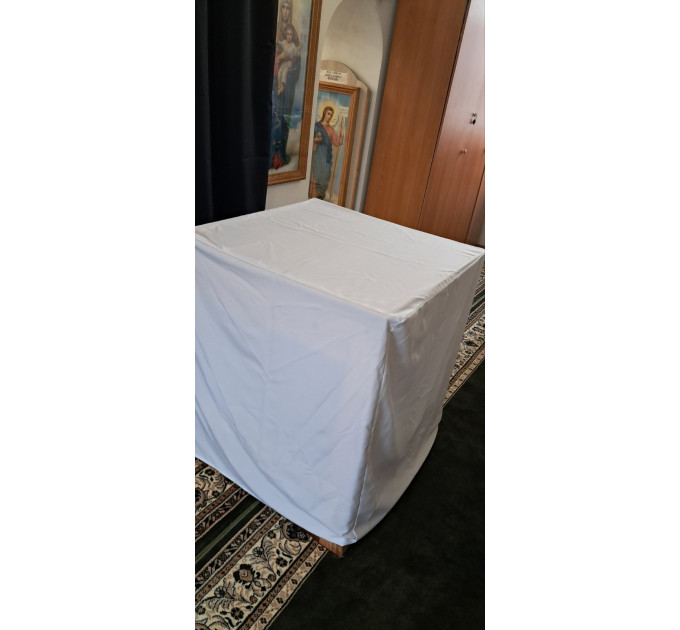 Altar cover - Altar cap - Church Altar white cover - Church table cover