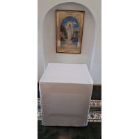 Altar cover - Altar cap - Church Altar white cover - Church table cover