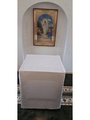 Altar cover - Altar cap - Church Altar white cover - Church table cover