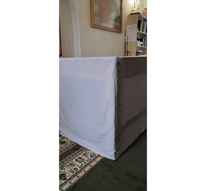 Altar cover - Altar cap - Church Altar white cover - Church table cover