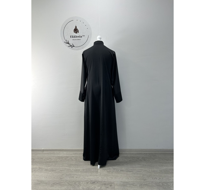 Bulgarian style Orthodox cassock made of Armani silk - Cassock with buttons
