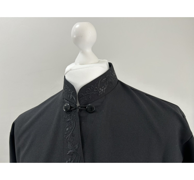 Cassock with grape embroidery - Inner cassock in gabardine - Summer cassock