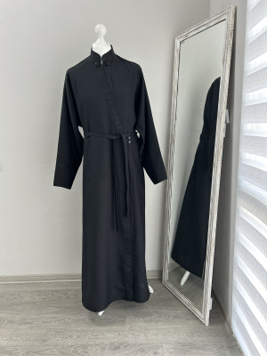 Cassock with grape embroidery - Inner cassock in gabardine - Summer cassock