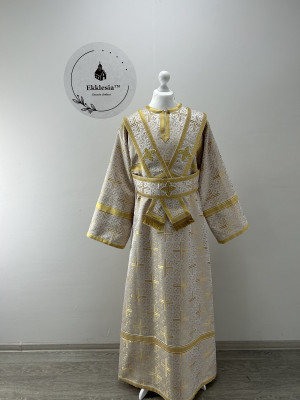 Sticharion for subdeacon - Vestment in greek brocade - Single orar and stichar