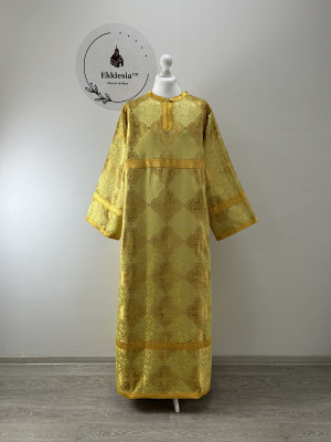 Gold altar boy sticharion - Reader robe - Brocade vestment - Stikhar