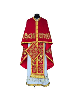 New embroidered vestment set - Vestment for priest in Greek stylechalice covers