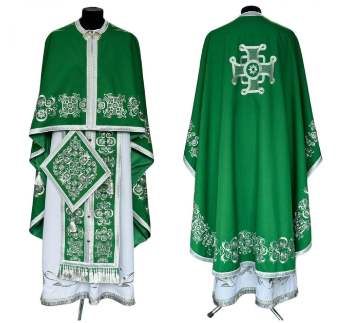New embroidered vestment set - Vestment for priest in Greek stylechalice covers