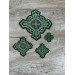 Orthodox Set of 16 embroidered crosses for Orthodox vestment