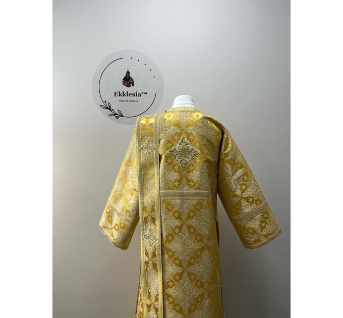 Orthodox vestment for deacon - Stichar, orar, and cuffs - Deacon liturgical set