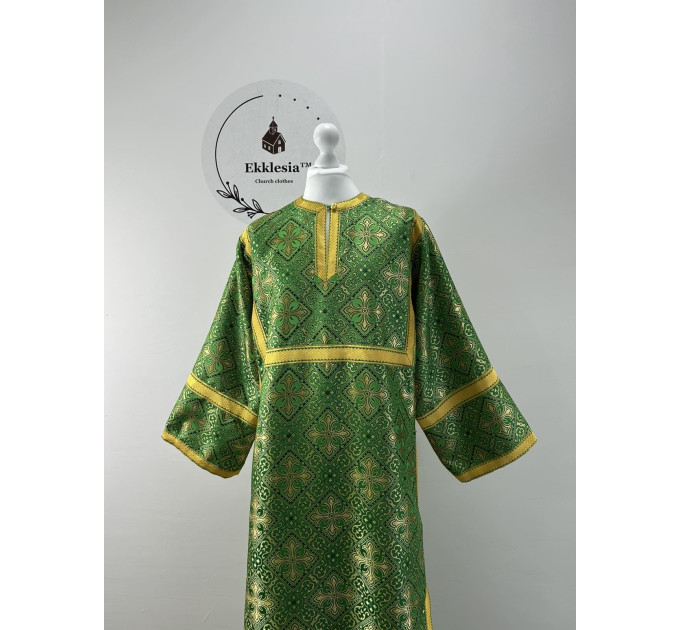 Green Orthodox sctichar - Altar Server Reader Robe brocade - Liturgical stichar