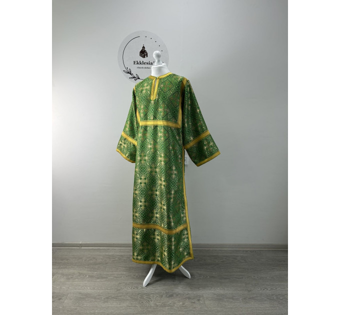 Green Orthodox sctichar - Altar Server Reader Robe brocade - Liturgical stichar