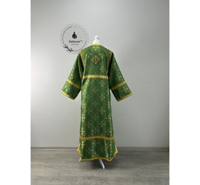 Green Orthodox sctichar - Altar Server Reader Robe brocade - Liturgical stichar