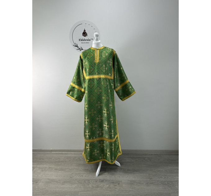 Green Orthodox sctichar - Altar Server Reader Robe brocade - Liturgical stichar