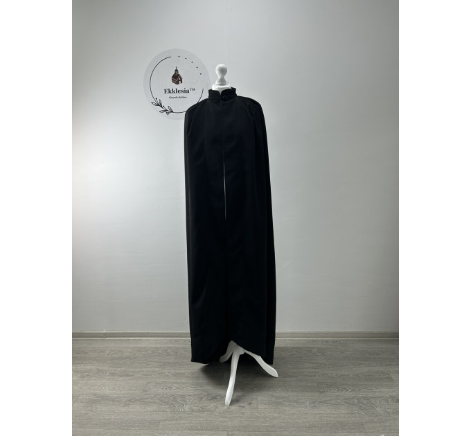 Monastic mantle - Monk robe with a long train - Monastic tonsure mantle in silk