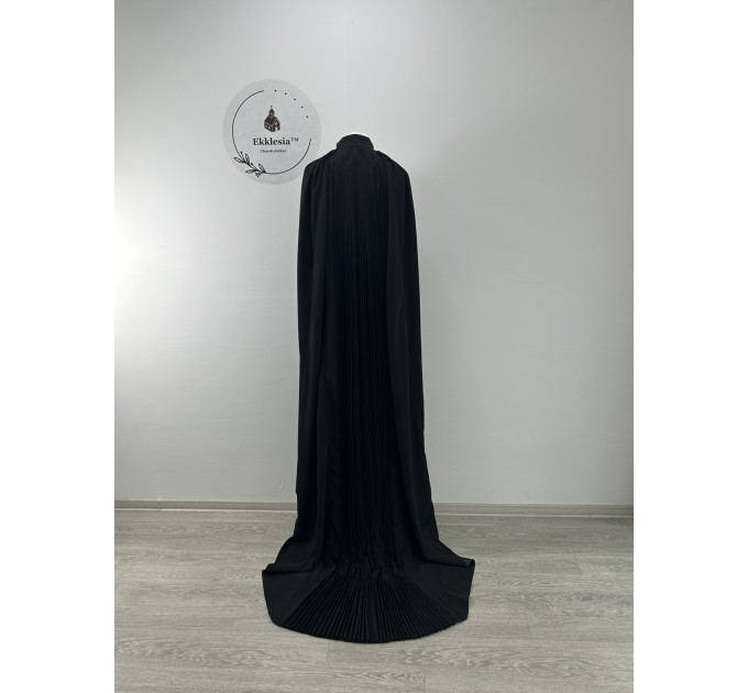 Monastic mantle - Monk robe with a long train - Monastic tonsure mantle in silk