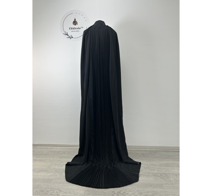 Monastic mantle - Monk robe with a long train - Monastic tonsure mantle in silk