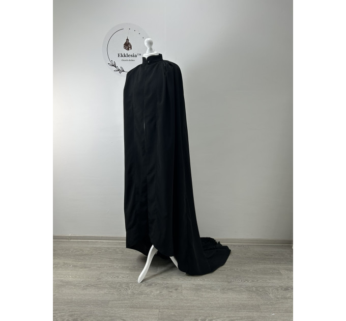 Monastic mantle - Monk robe with a long train - Monastic tonsure mantle in silk