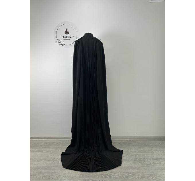 Monastic mantle - Monk robe with a long train - Monastic tonsure mantle in silk