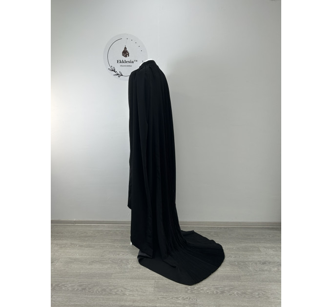 Monastic mantle - Monk robe with a long train - Monastic tonsure mantle in silk