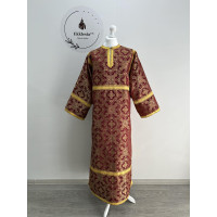 Orthodox metallic brocade sticharion - Altar Server Reader Robe - Stikhar