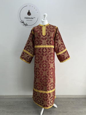 Orthodox metallic brocade sticharion - Altar Server Reader Robe - Stikhar