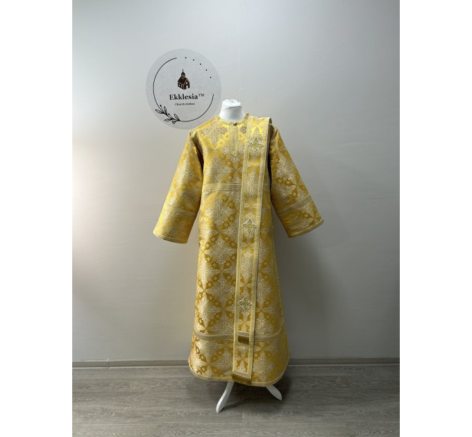 Orthodox vestment for deacon - Stichar, orar, and cuffs - Deacon liturgical set