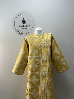 Orthodox vestment for deacon - Stichar, orar, and cuffs - Deacon liturgical set