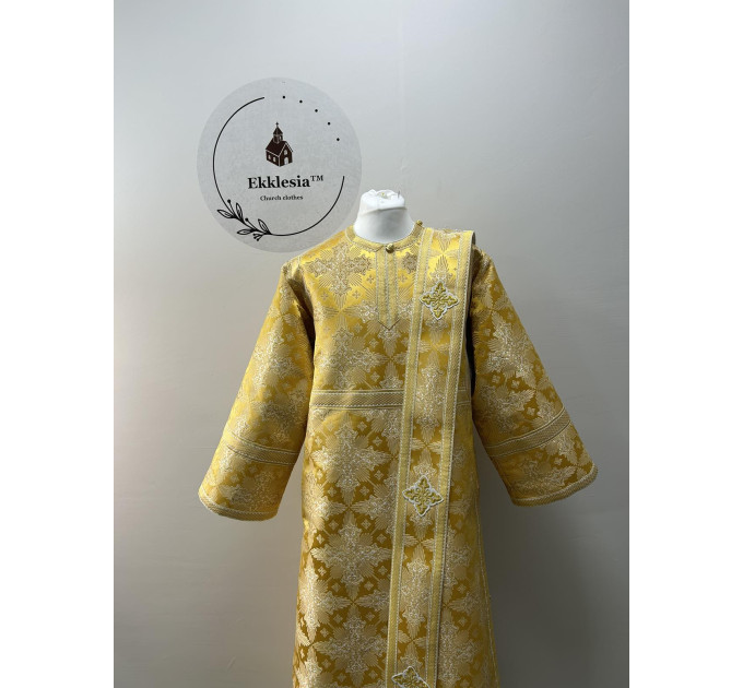 Orthodox vestment for deacon - Stichar, orar, and cuffs - Deacon liturgical set