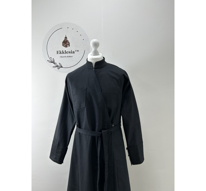 Winter cassock in Greek style - Inner cassock in suit wool - Warm cassock