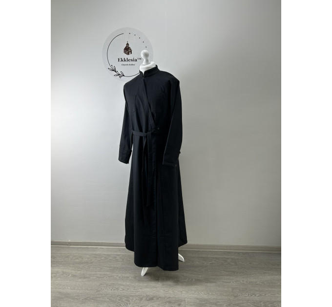 Winter cassock in Greek style - Inner cassock in suit wool - Warm cassock