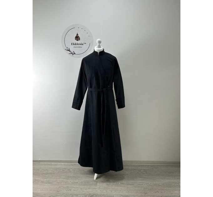 Winter cassock in Greek style - Inner cassock in suit wool - Warm cassock