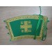 Stole and cuffs in gabardine - Priest's communion set - Orthodox in green