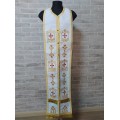 Embroidered stole in gabardine - Priest's communion set - Orthodox cloth set