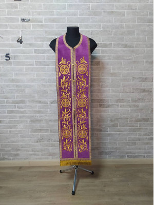 All colors embroidered Communion set - Stole and cuffs - Priest's set - Orthodox set